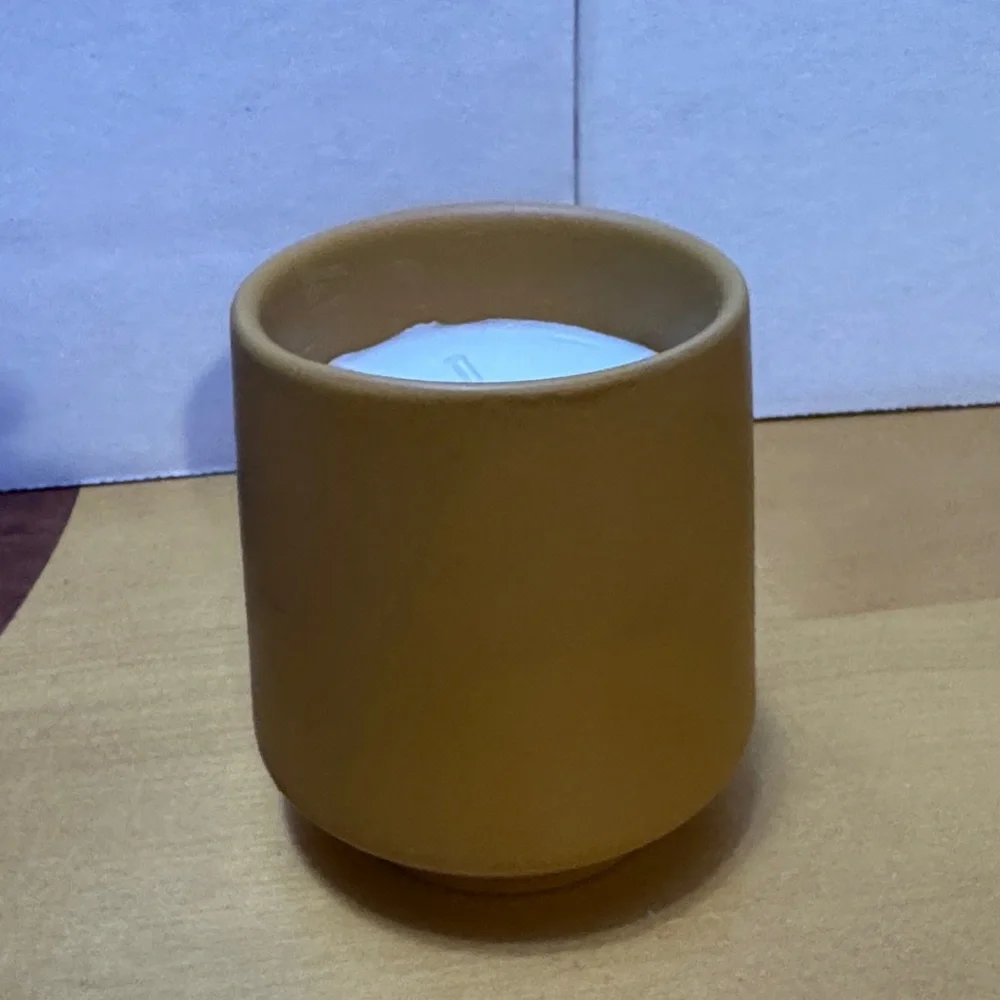 Minimalist terracotta Ceramic Candle